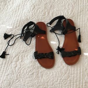 American Eagle lace-up sandals